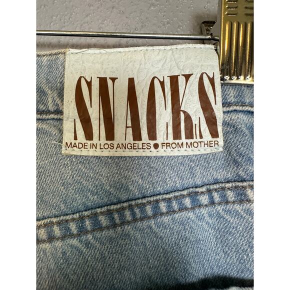 Mother Busted Knee Straight Jeans SIZE 24 The Tippy Top Sweet Tooth Rigid Denim - Picture 6 of 10